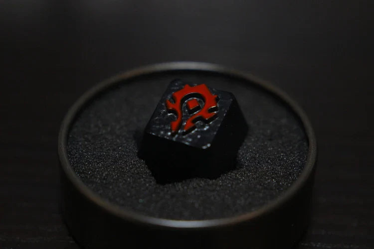 1pc Zinc Aluminium Alloy Key Cap Mechanical Keyboard keycap for CSGO OW Dota 2 PUBG WOW LOL R4 Height Stereoscopic relief