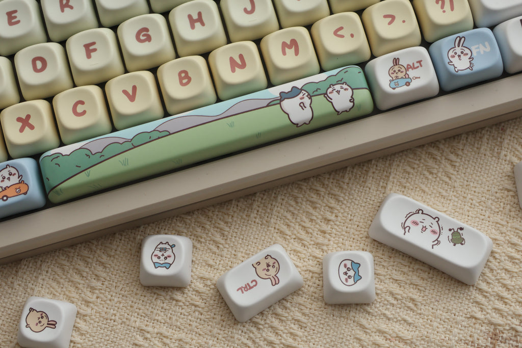 144 Keys/set Kohachi Keycaps MOA Profile GMK PBT Cute Anime Keycaps for Mechanical Keyboard Dye Sublimation Gaming Keycap