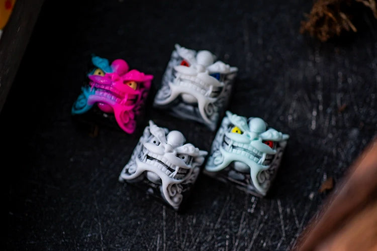 1pc handmade resin keycap for MX switches mechanical keyboard individuality Shishi keycap