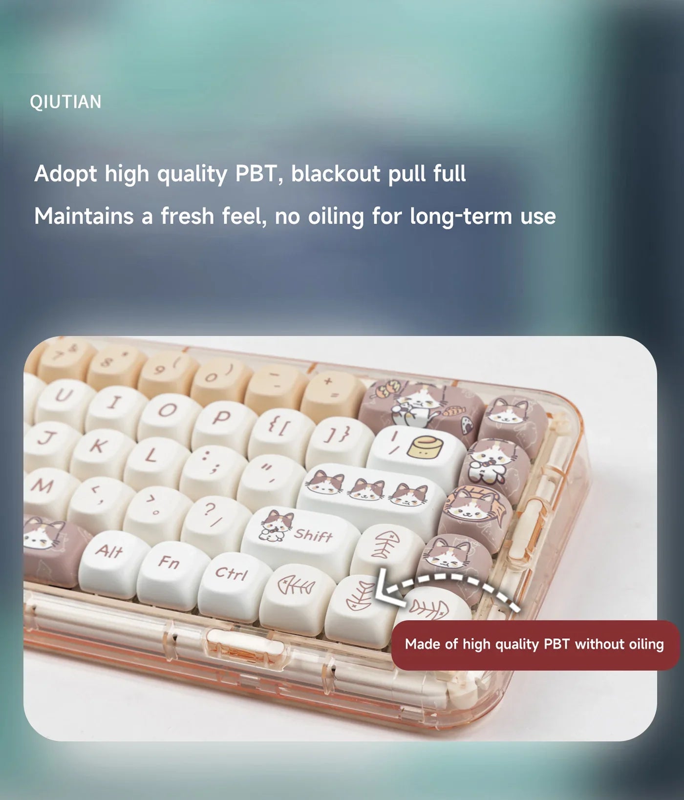 142 Keys MOA Profile Cartoon Theme Keycaps Thermal Five-side Dye-Sublimation Customized Key Caps Kit for Mechanical Keyboard