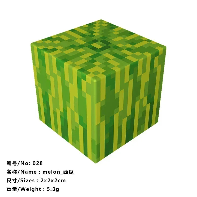 10pcs Minecraftinglys Magnetic Blocks Anime Children Puzzle Assembled Toy Doll Mini Magnetic Cube Model Kids Construction Toys