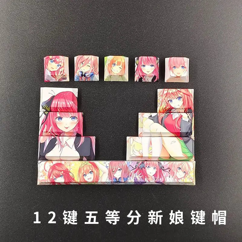 Cartoon Anime Genshin Impact xiao keycap Mechanical keyboard replacement key PBT thermal sublimation original factory height