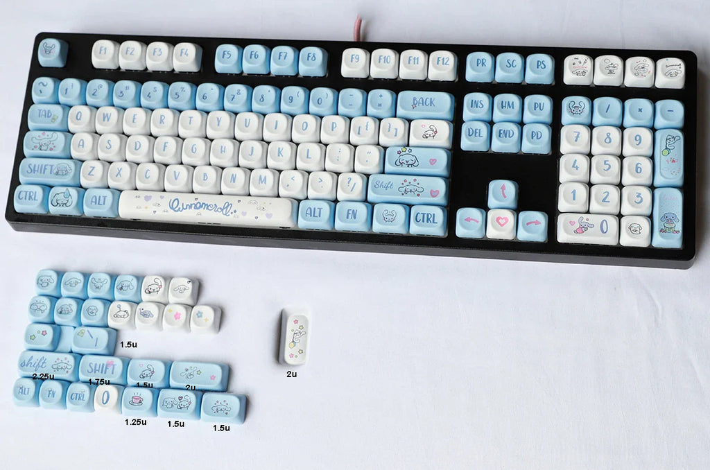 MOA Profile PBT Dyesubbed Keycaps for Cherry MX Switches on 61 63 64 68 75 84 87 96 98 100 104 108 Mechanical Keyboards