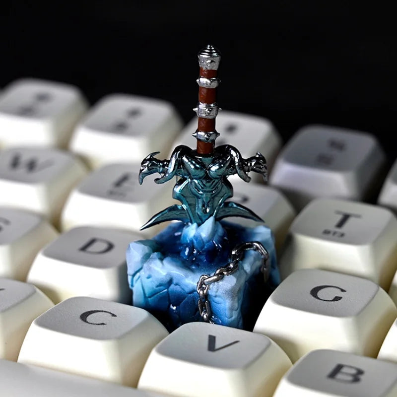 1Pc Mechanical Keyboard Keycaps OEM Height 3d Printed Personalized Resin Keycaps Wrath Of Frost The Lich King Game Key Cap Gifts