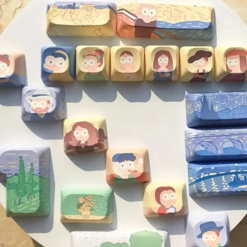 150 Keys A great work Keycap Theme Keycaps DMA Profile Key Cap PBT Keycaps Anime Keycap Mechanical Keyboard Keycaps 2.25U 2.75U