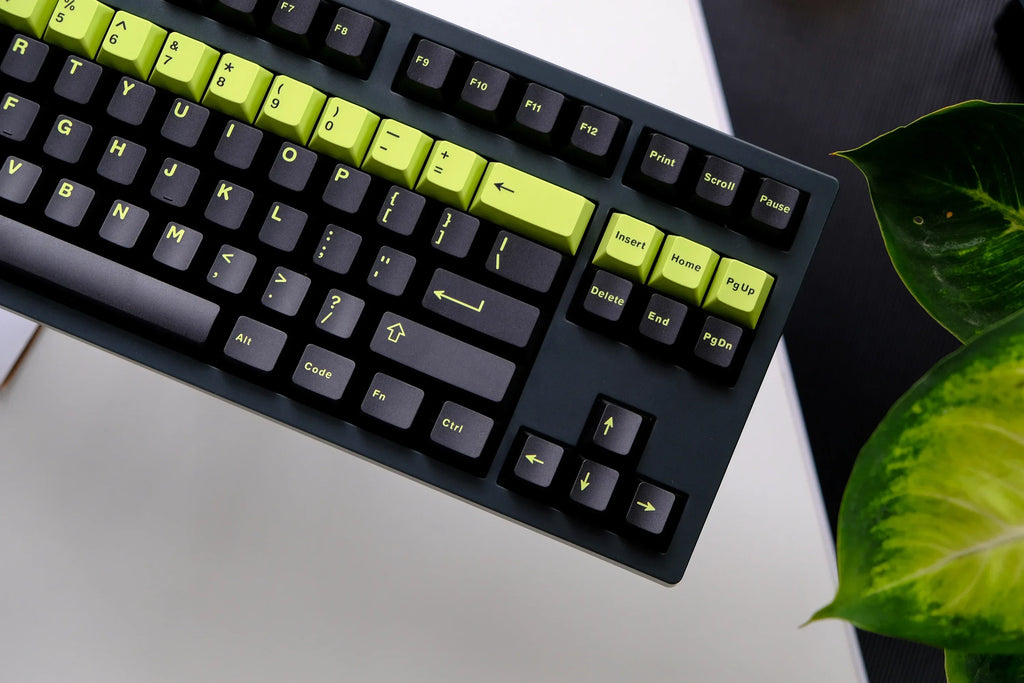 Cherry Profile 253 Keys Toxic Keycap Set Double Shot  Keycaps for Gateron MX Switches Mechanical Gamer Keyboard