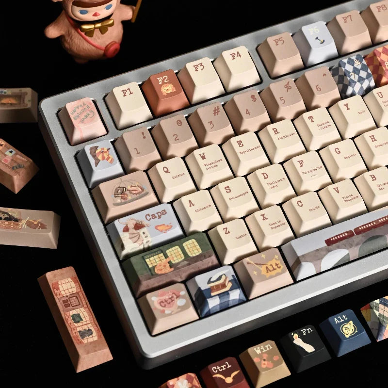 Diagon Alley Theme Keycaps Set PBT Sublimation SOA Cherry Profile Keycaps for Mechanical Keyboard Accessories Custom Key Caps