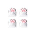 4Pcs Girl Mechanical Keycap 3D Anime Pink Keyboard Cross Axis Personalized Cat Paw Keycap Keyboard Decoration