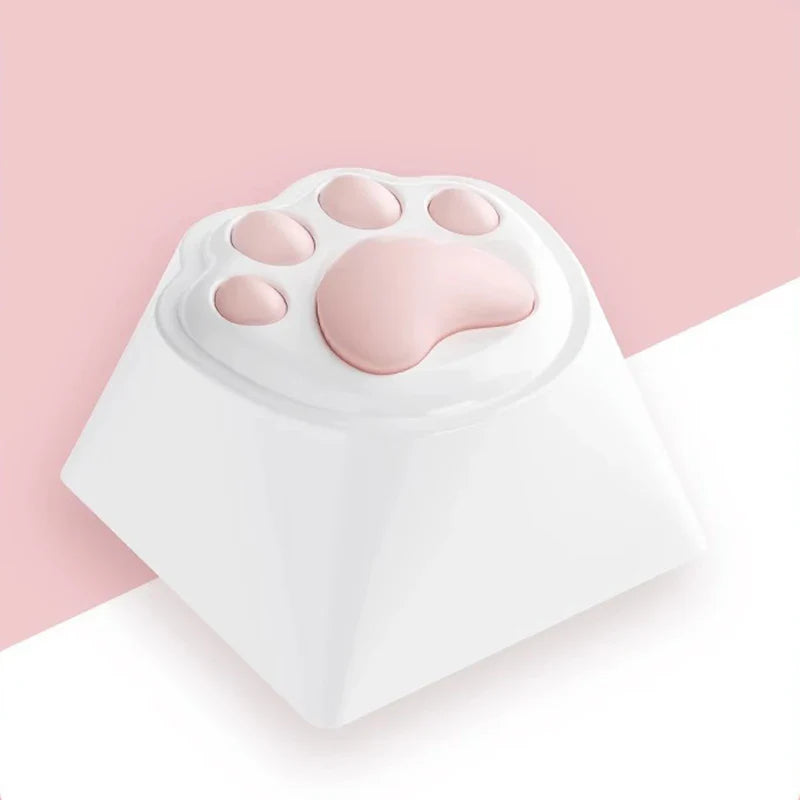 Kawaii Cute Soft Silicone Cat Paws Corgi Buttock OEM ABS Keycap For Mechanical Keyboard Cherry MX Switch
