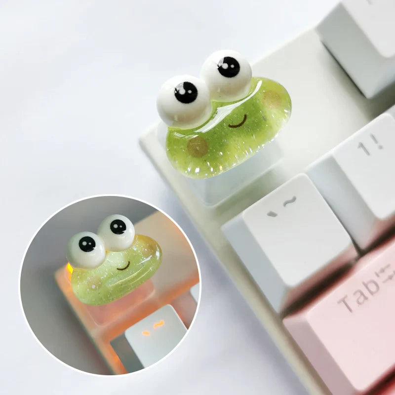 DIY Keycap Cute Cartoon Melody Coolomey Translucent Cross Mechanical Keyboard ESC Base Translucent Keycap
