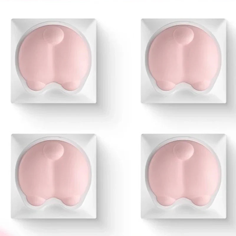 Kawaii Cute Soft Silicone Cat Paws Corgi Buttock OEM ABS Keycap For Mechanical Keyboard Cherry MX Switch