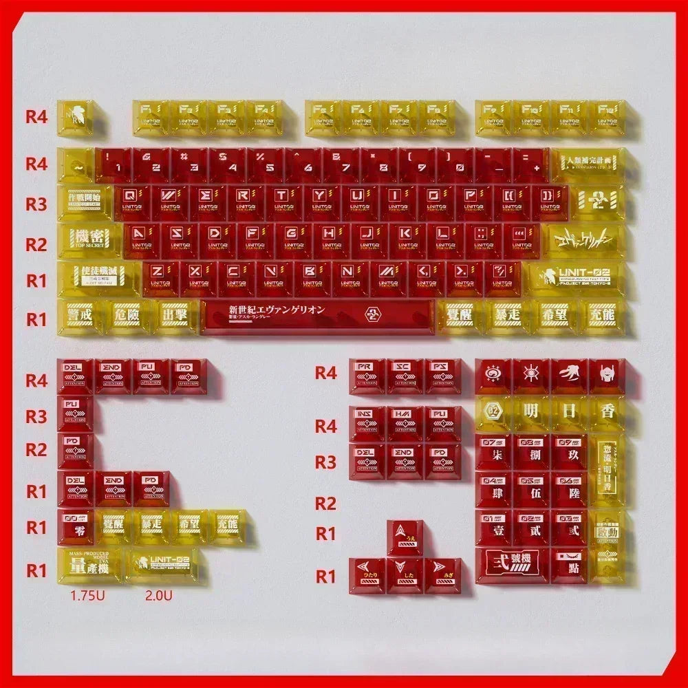 Duplex Translucent Cherry Keycap Set PBT Side Engraved for MX Switch HI75 HI8 68 F99 104 64 Wooting Mechanical Keyboards