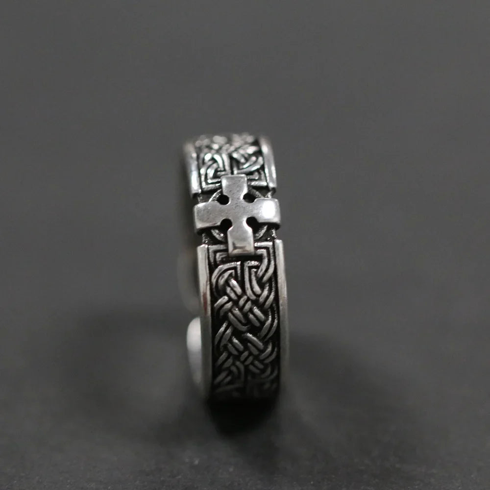 Retro Domineering Ethnic Style Fire-Breathing Dragon Ring Men\\'s Charm Open Ring Punk Motorcycle Rider Jewelry Accessories