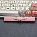 DIY Cute Magic Love Wings Keycap 6.25u Spacebar Game Mechanical Keyboard Cross Axis Pink Bow Keycap
