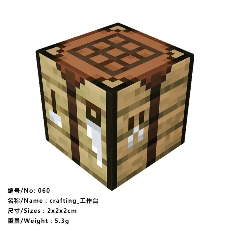10pcs Minecraftinglys Magnetic Blocks Anime Children Puzzle Assembled Toy Doll Mini Magnetic Cube Model Kids Construction Toys