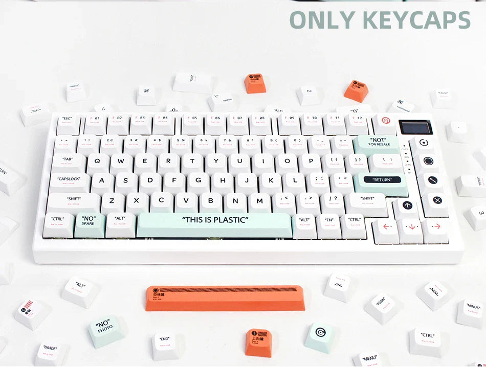 141 Keys XDA Profile Plastic Theme Keycaps PBT Dye Sublimation Key Caps Kit for GMK67 Gaming Mechanical Keyboard MX Switches