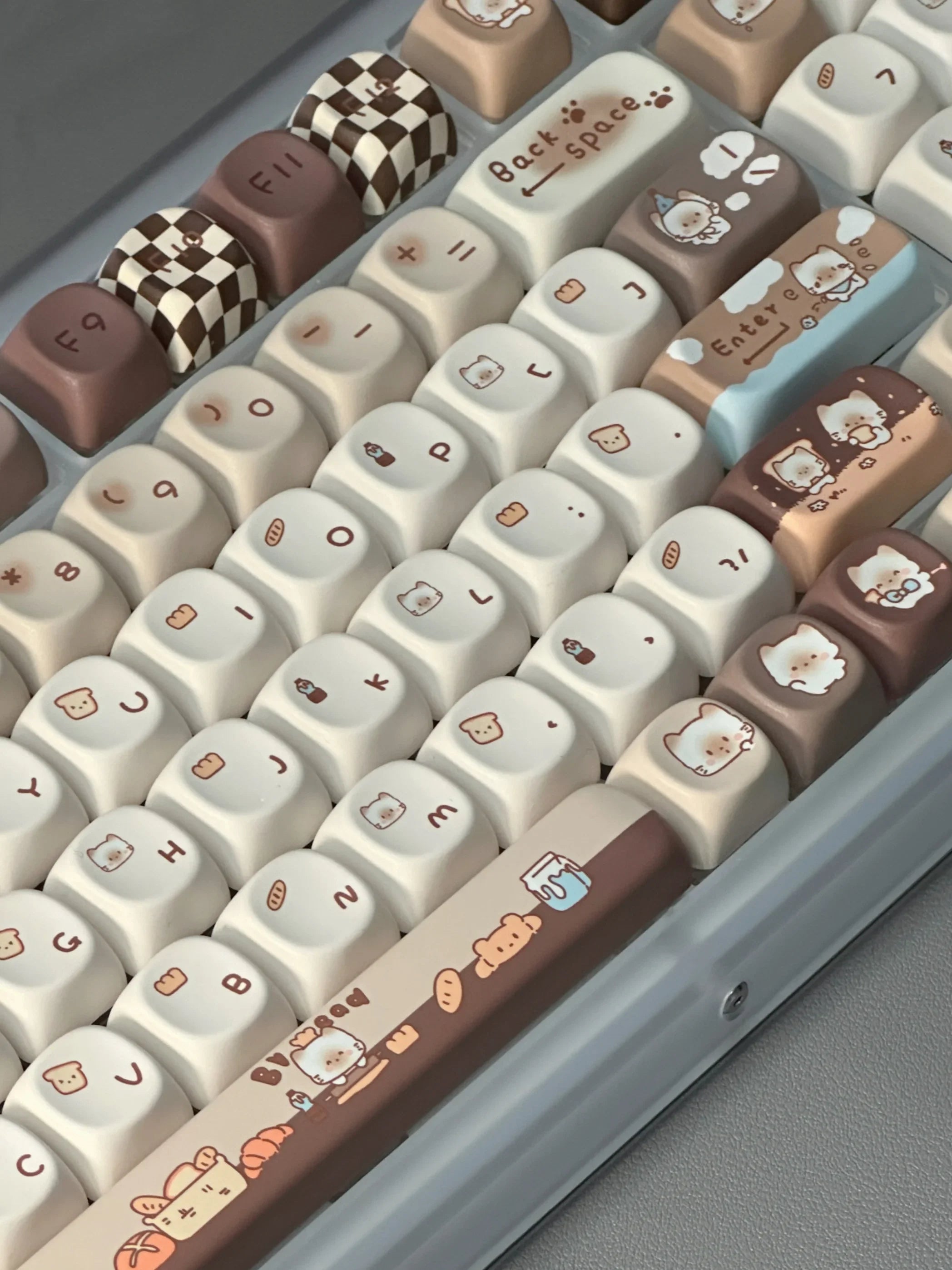 Cute Keycap MOA Profile Keycap Customization Gift PBT Keycaps 131 Keys COOL Cap Dye-Sub Mechanical Keyboard Keycap MX Switch