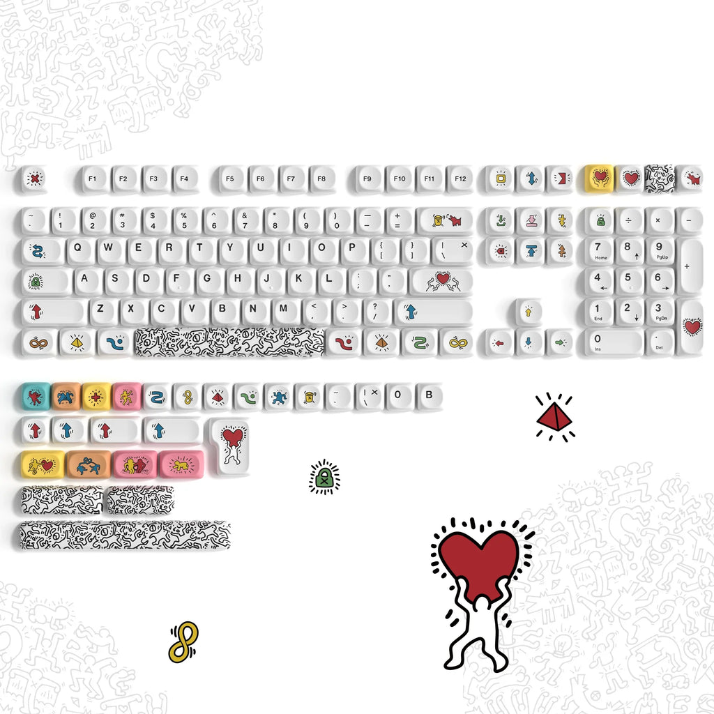 143 Keys Pink Cherry MOA Profile PBT Keycaps Customs Dye Sub Key caps for 61/87/104 Cherry MX Switch Gaming Mechanical Keyboard