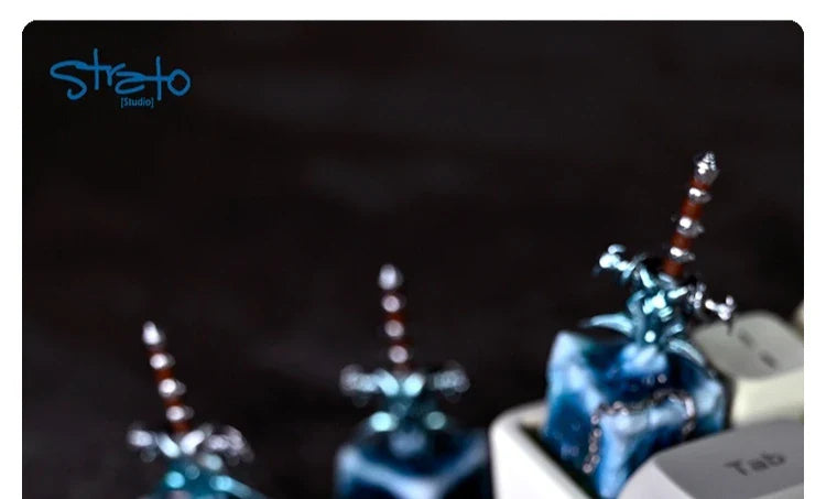 1Pc Mechanical Keyboard Keycaps OEM Height 3d Printed Personalized Resin Keycaps Wrath Of Frost The Lich King Game Key Cap Gifts