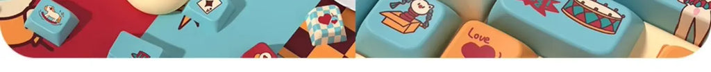 MDA Cartoon Personalized Keycap Set PBT Large Set Creative for MX Switch 60/84/90/104/108 Gaming Mechanical Keyboards