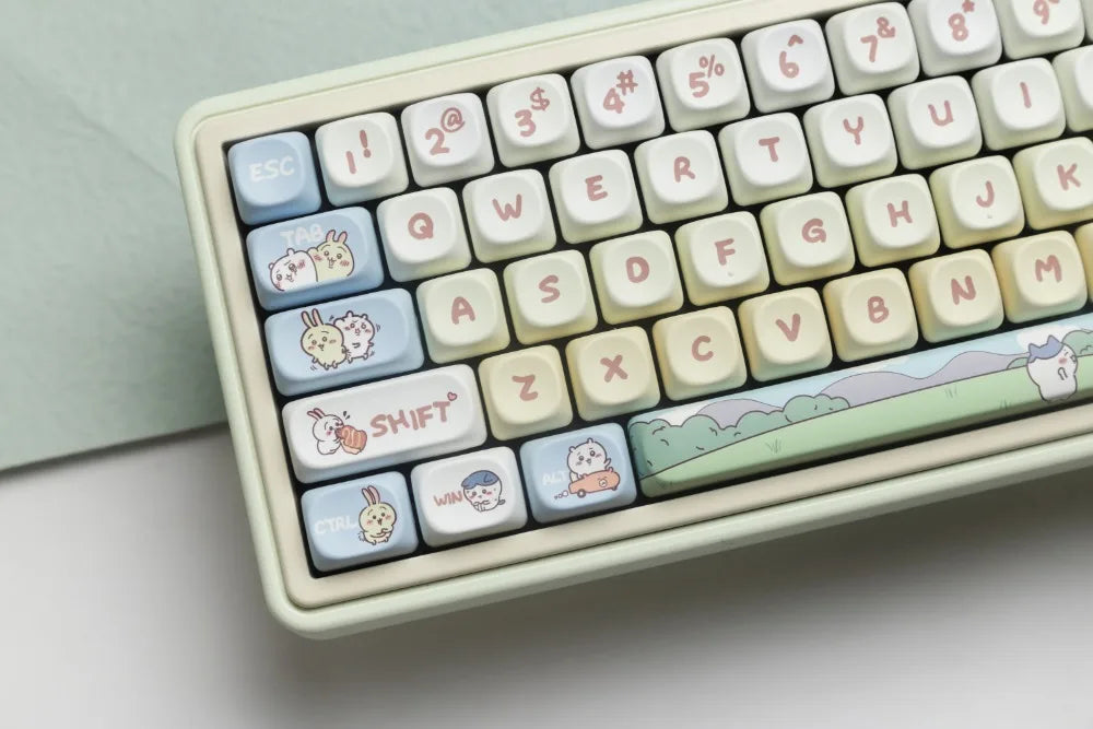 144 Keys Xiaoba Keycaps PBT Keycaps Five-sided Sublimation MOA Profile Keycaps For MX Switch Gaming Mechanical Keyboard Keycap