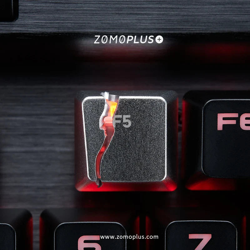 Broken F5 Keycap Customized Keyboard Metal Replacement Key for Keyboard Cross Axis Keyboard Creativity Split Page Refresh Keys