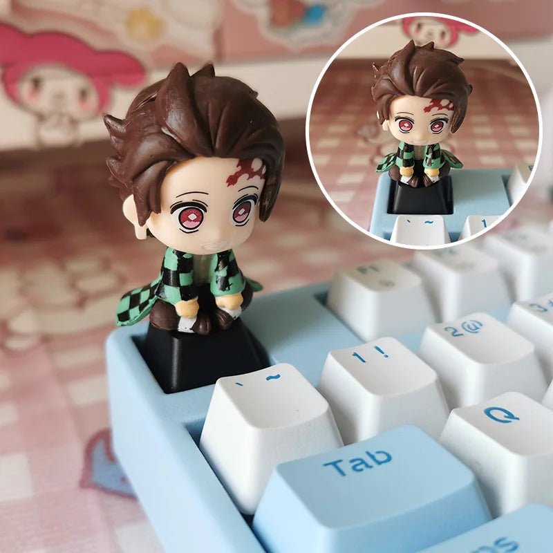 Demon Slayer Custom 3D Keycaps for Mechanical Keyboard - Cute Anime Game Accessories Decoration Gift