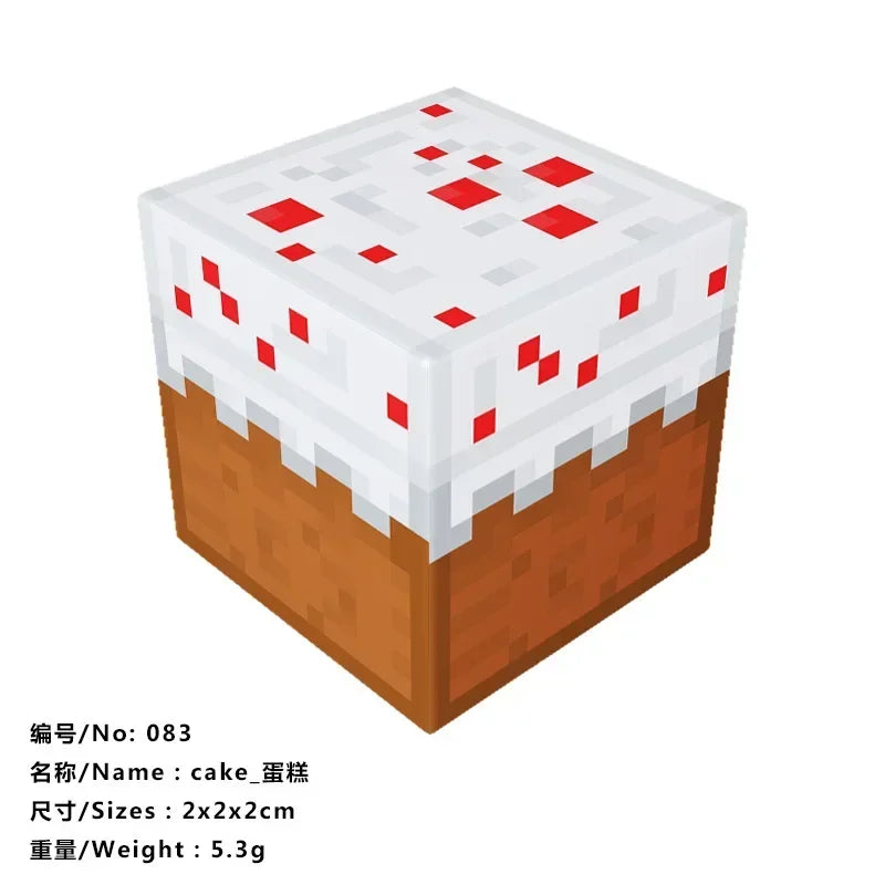 10pcs Minecraftinglys Magnetic Blocks Anime Children Puzzle Assembled Toy Doll Mini Magnetic Cube Model Kids Construction Toys