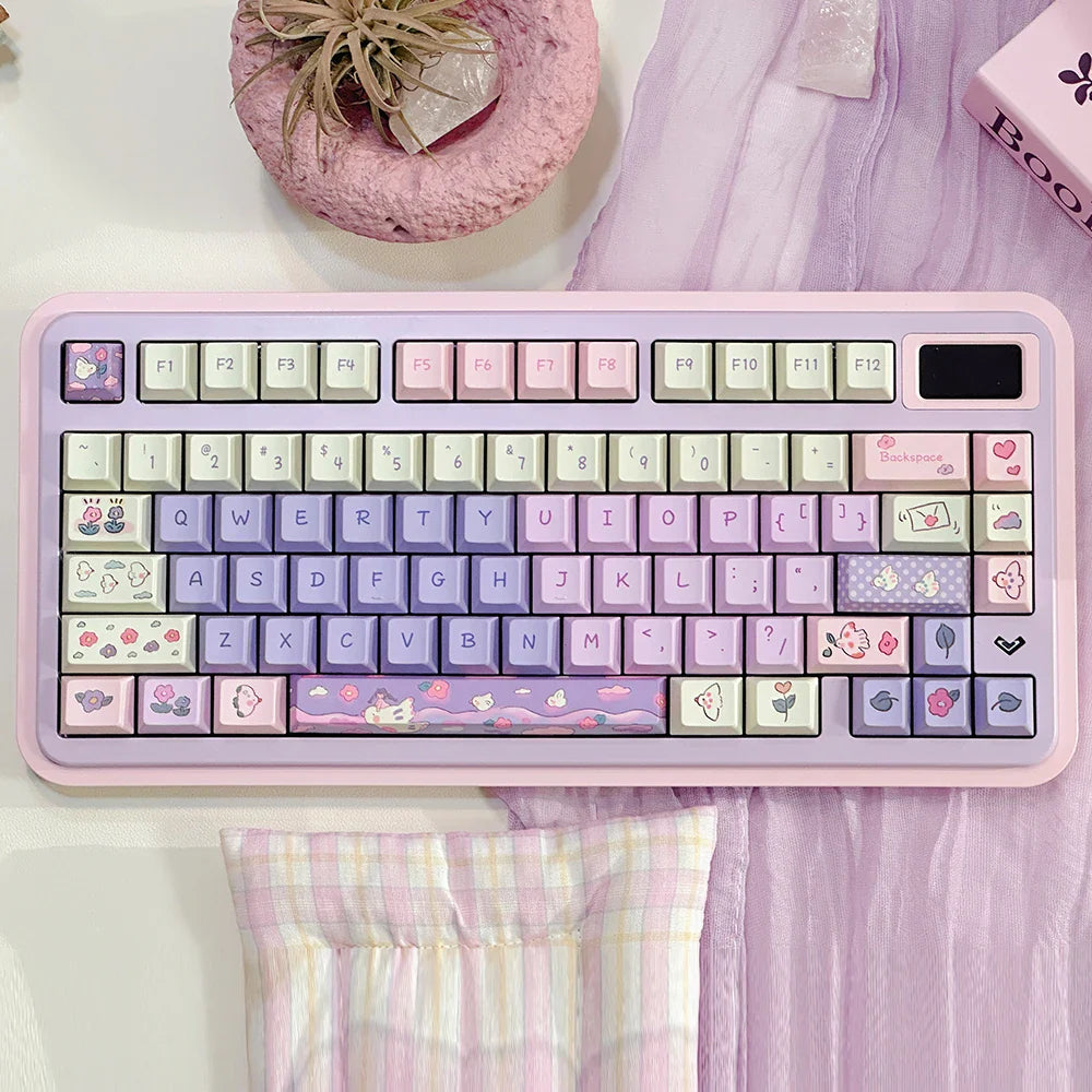 95 Keys Cherry Profile PBT Keycaps Love Letter Theme Key Caps for Gaming Mechanical Keyboard 61/64/68/75/84Keys GMK67 AULA F75