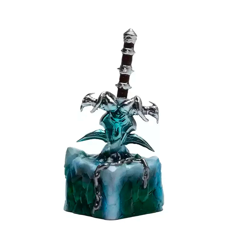 1Pc Mechanical Keyboard Keycaps OEM Height 3d Printed Personalized Resin Keycaps Wrath Of Frost The Lich King Game Key Cap Gifts
