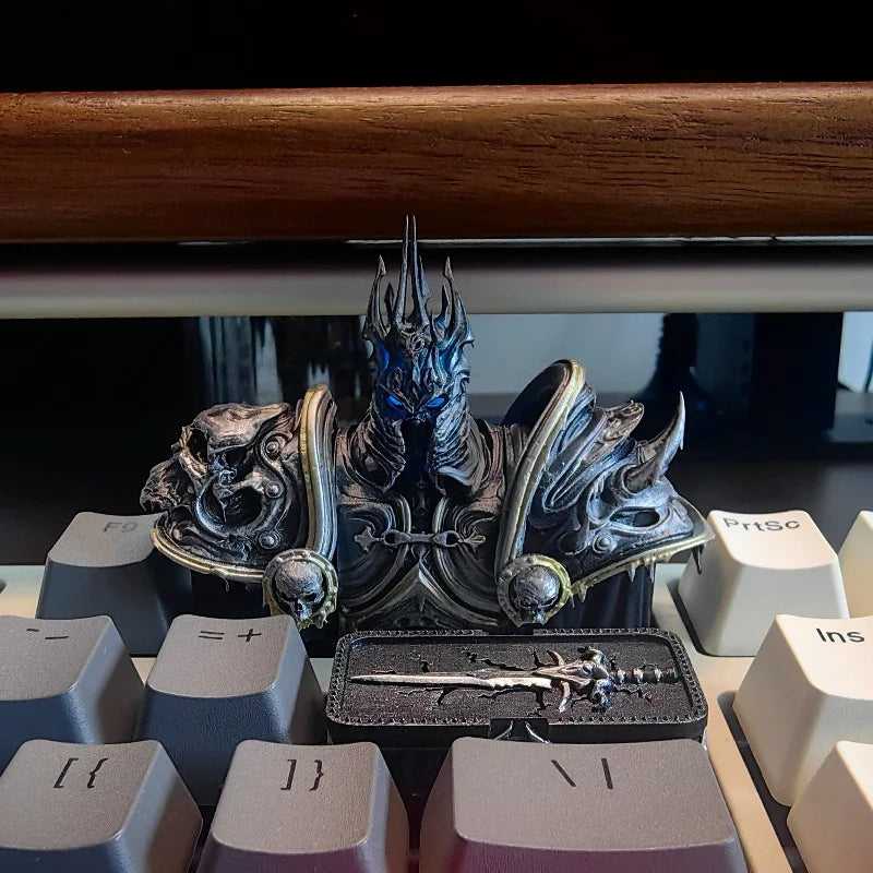 World of Warcraft Frostmourne Anime Keycaps Lich King Translucent Key Caps Mechanical Keyboard Caps Korean Keycap PC Gamer Gifts