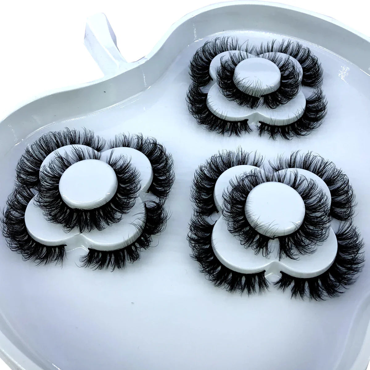 9 Pairs 8-25 mm 3d Mink Lashes Bulk Faux with Custom Box Wispy Natural Mink Lashes Pack Short Wholesales Natural False Eyelashes